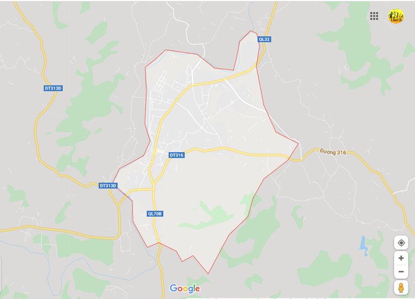 Hình ảnh vị trí địa lý tại thị trấn Thanh sơn, Thanh sơn, Phú thọ