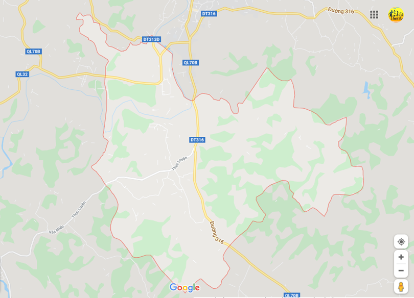 Hình ảnh vị trí địa lý tại Thục luyện, Thanh sơn, Phú thọ