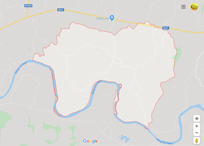 Ảnh vị trí địa lý tại Tân quang, Lục ngạn, Bắc giang