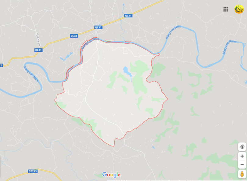 Ảnh vị trí địa lý tại Nam dương, Lục ngạn, Bắc giang