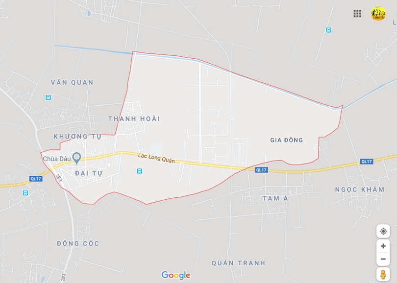 Hình ảnh vị trí địa lý tại Thanh khương, Thuận thành, Bắc ninh