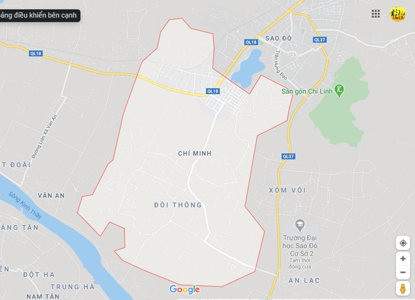 Hình ảnh vị trí địa lý tại Chí minh, Chí linh, Hải dương 