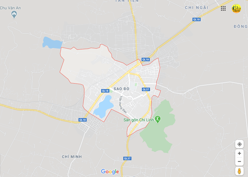 Hình ảnh vị trí địa lý tại Sao đỏ, Chí linh, Hải dương 