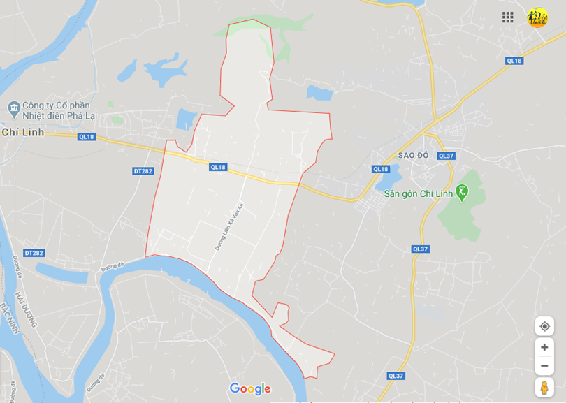 Hình ảnh vị trí địa lý tại Văn an, Chí linh, Hải dương