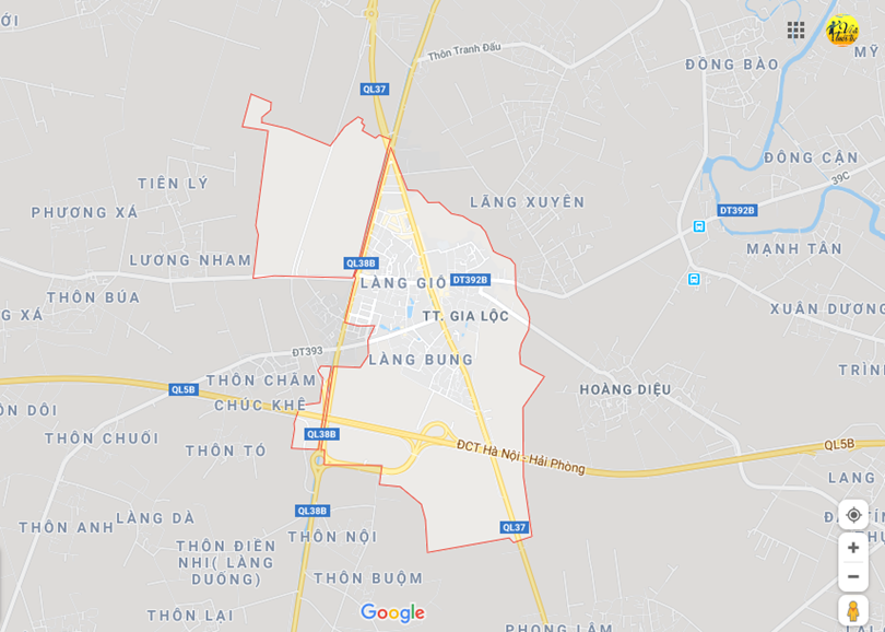 Ảnh vị trí địa lý tại Gia khánh, Gia lộc, Hải dương