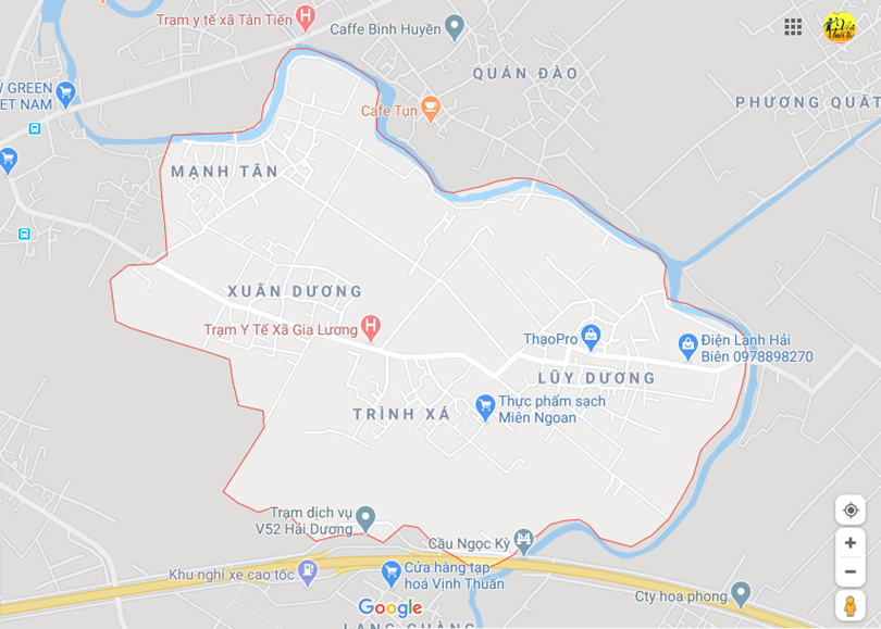 Ảnh vị trí địa lý tại Gia lương, Gia lộc, Hải dương 