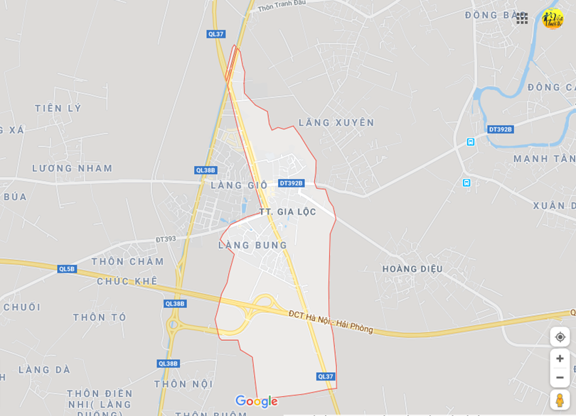 Ảnh vị trí địa lý tại Gia tân, Gia lộc, Hải dương 