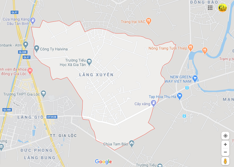 Ảnh vị trí địa lý tại Phương hung, Gia lộc, Hải dương 