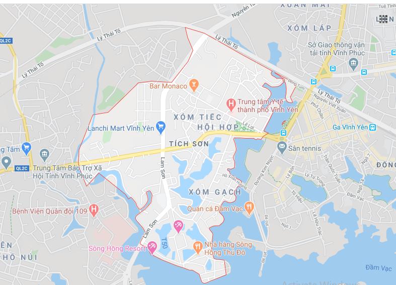 Tích Sơn, TP Vĩnh Yên, Vĩnh Phúc ​