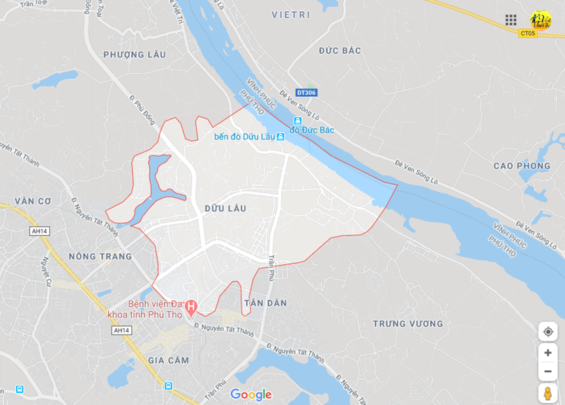 Hình ảnh vị trí địa lý tại Dữu lâu, Việt trì, Phú thọ