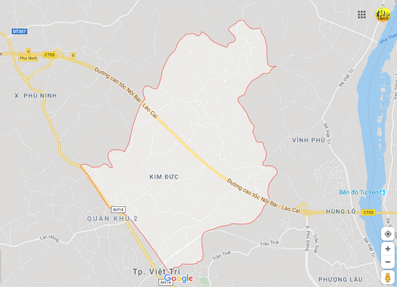 Hình ảnh vị trí địa lý tại Kim đức, Việt trì, Phú thọ 