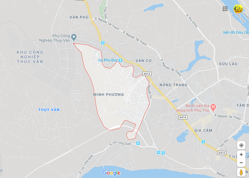 Hình ảnh vị trí địa lý tại Minh phương, Việt trì, Phú thọ