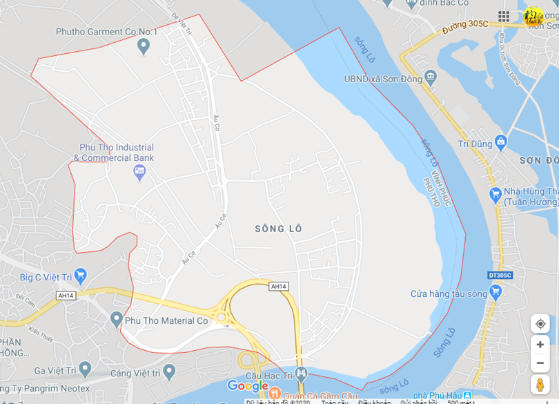 Hình ảnh vị trí địa lý tại Sông lô, Việt trì, Phú thọ