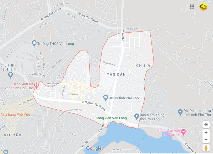 Hình ảnh vị trí địa lý tại Tân dân, Việt trì, Phú thọ