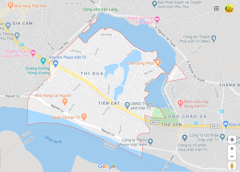 Hình ảnh vị trí địa lý tại Tiên cát, Việt trì, Phú thọ