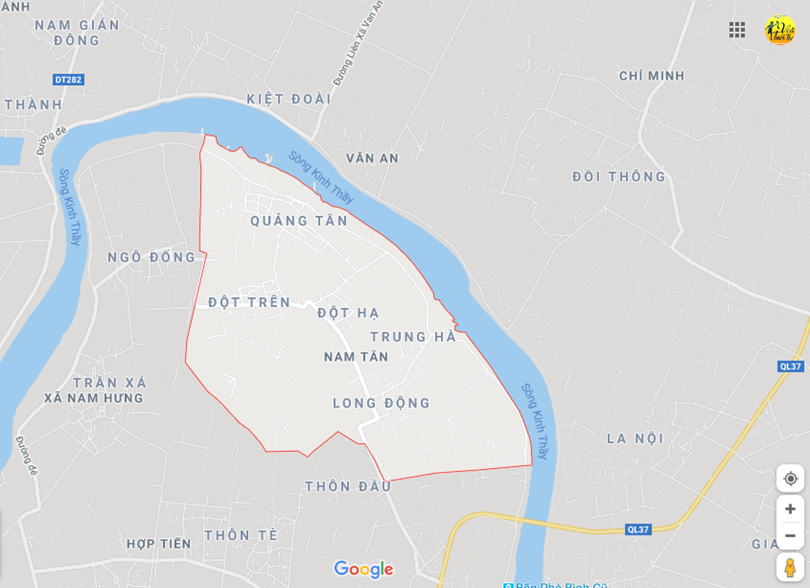 Hình ảnh vị trí địa lý tại Nam tân, Nam sách, Hải dương