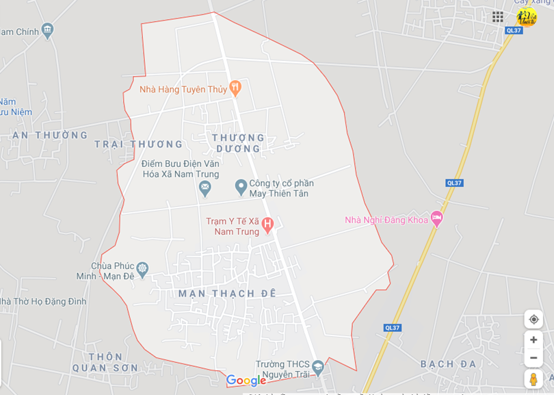 Hình ảnh vị trí địa lý tại Nam trung, Nam sách, Hải dương