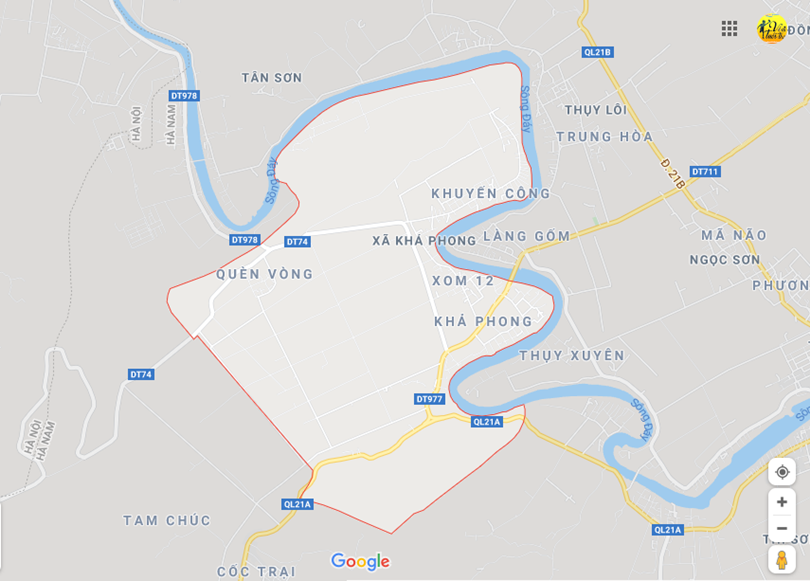 Hình ảnh vị trí địa lý tại Khả phong, Kim bảng, Hà nam