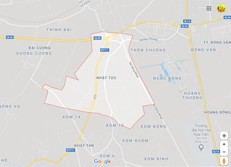 Hình ảnh vị trí địa lý tại Nhật tựu, Kim bảng, Hà nam