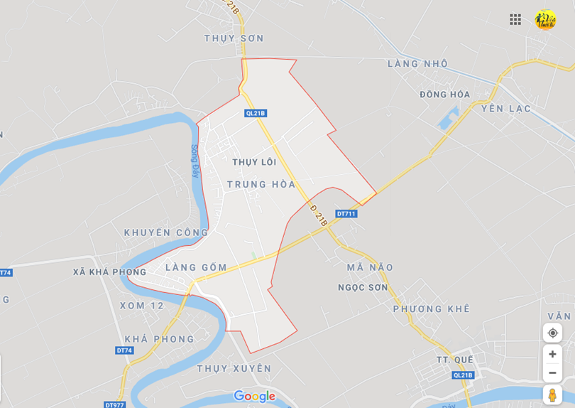 Hình ảnh vị trí địa lý tại Thụy lôi, Kim bảng, Hà nam