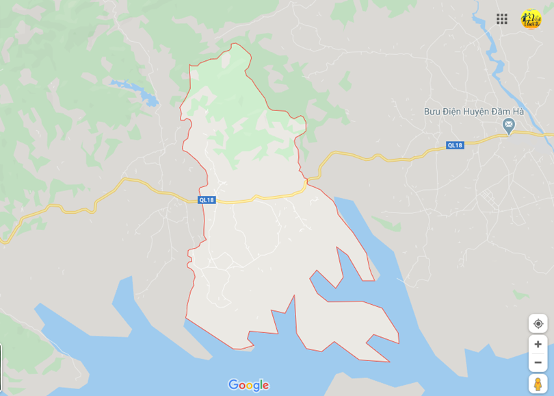 Ảnh vị trí địa lý tại Đông hải, Tiên yên, Quảng ninh