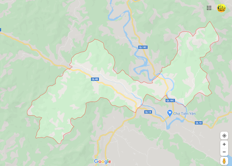 Ảnh vị trí địa lý tạiYên than, Tiên yên, Quảng ninh