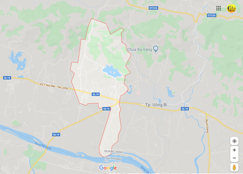 Ảnh vị trí địa lý tại Phương đông, thành phố Uông bí, Quảng ninh