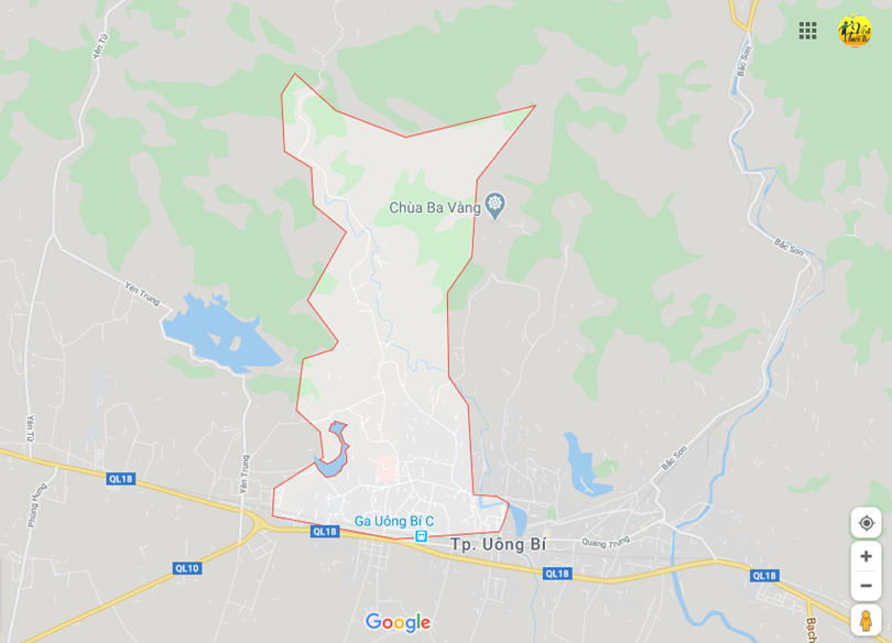 Ảnh vị trí địa lý tại Thanh sơn, thành phố Uông bí, Quảng ninh