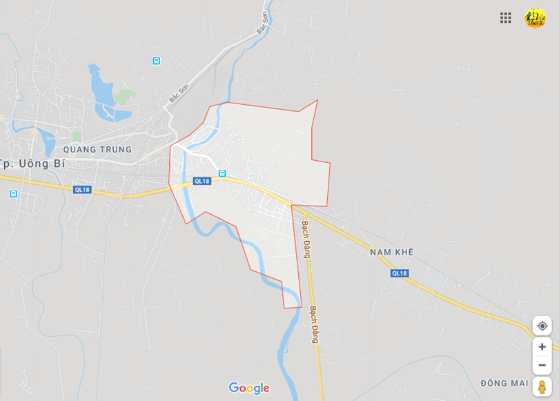 Ảnh vị trí địa lý tại Trưng vương, thành phố Uông bí, Quảng ninh