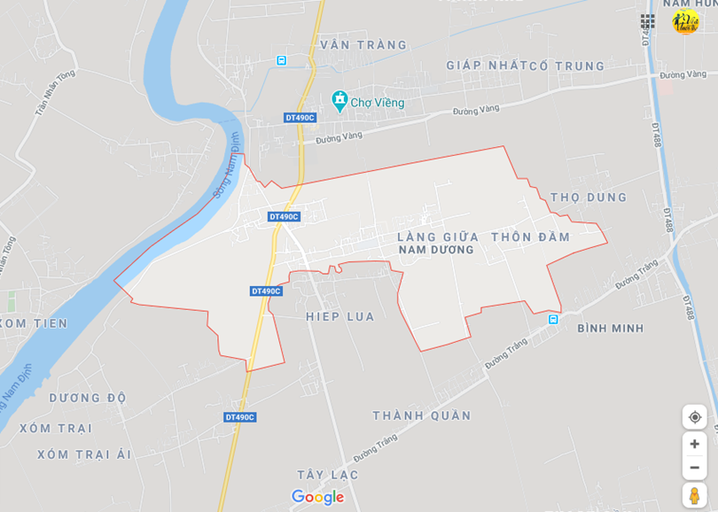 Hình ảnh vị trí địa lý tại Nam dương, Nam trực, Nam định 