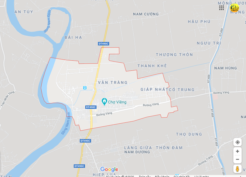 Hình ảnh vị trí địa lý tại Nam giang, Nam trực, Nam định