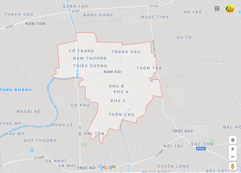 Hình ảnh vị trí địa lý tại Nam hải, Nam trực, Nam định