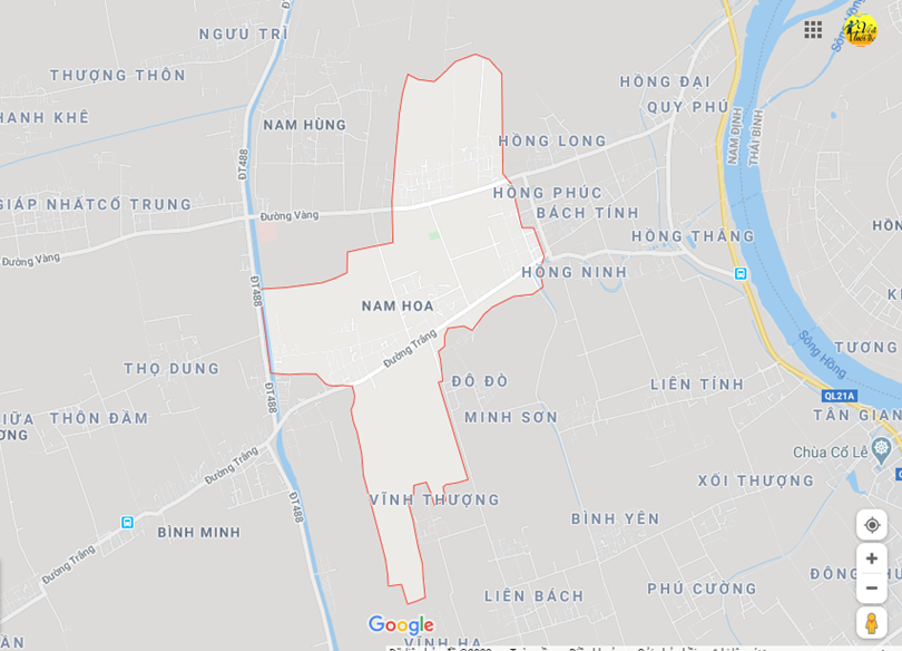 Hình ảnh vị trí địa lý tại Nam hoa, Nam trực, Nam định