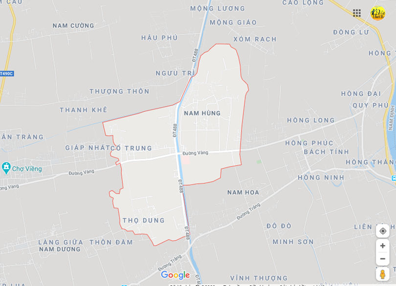 Hình ảnh vị trí địa lý tại Nam hùng, Nam trực, Nam định