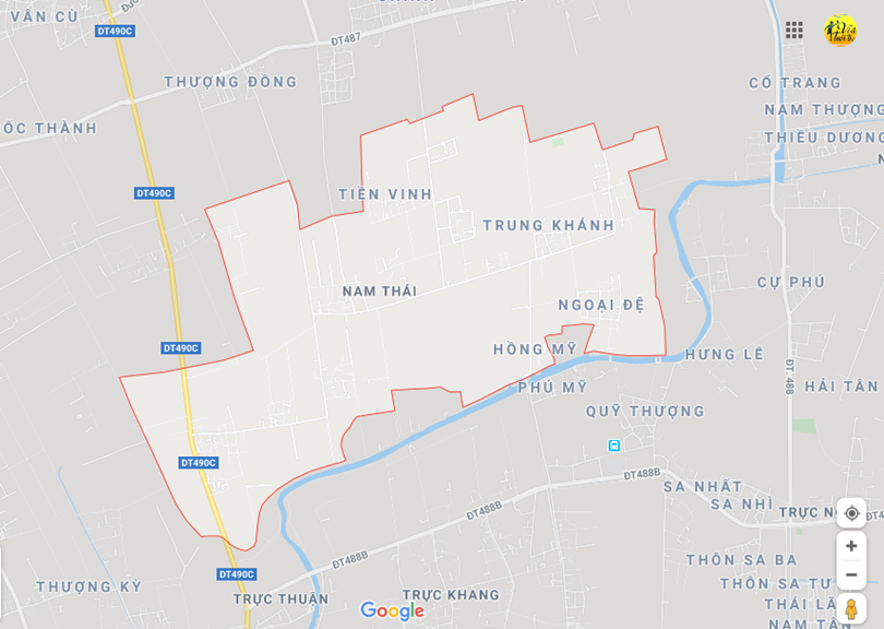 Hình ảnh vị trí địa lý tại Nam thái, Nam trực, Nam định