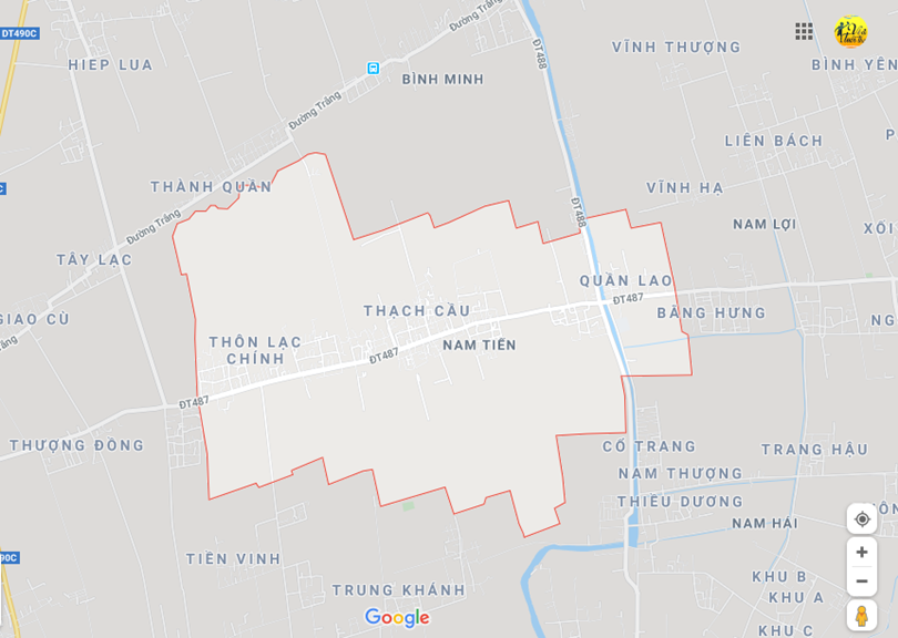 Hình ảnh vị trí địa lý tại Nam tiến, Nam trực, Nam định 