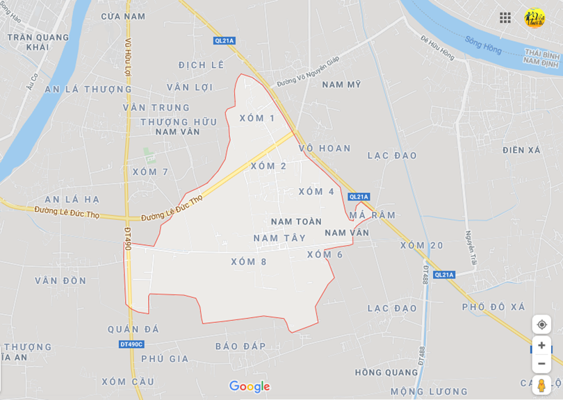 Hình ảnh vị trí địa lý tại Nam toàn, Nam trực, Nam định 