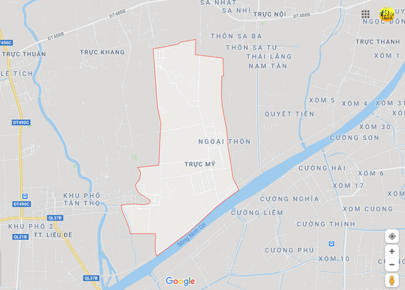 Hình ảnh vị trí địa lý tại Trực mỹ, Trực ninh, Nam định 