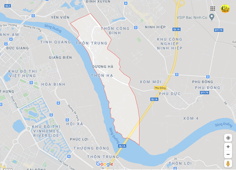 Hình ảnh vị trí địa lý tại Dương hà, Gia lâm, Hà nội 