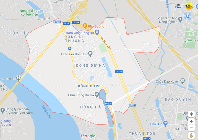 Hình ảnh vị trí địa lý tại Đông du, Gia lâm, Hà nội 