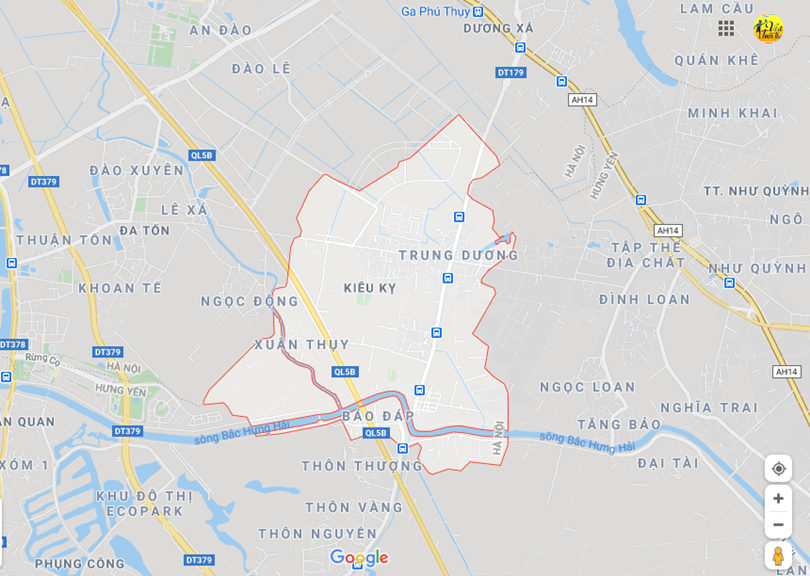 Hình ảnh vị trí địa lý tại Kiêu kỵ, Gia lâm, Hà nội