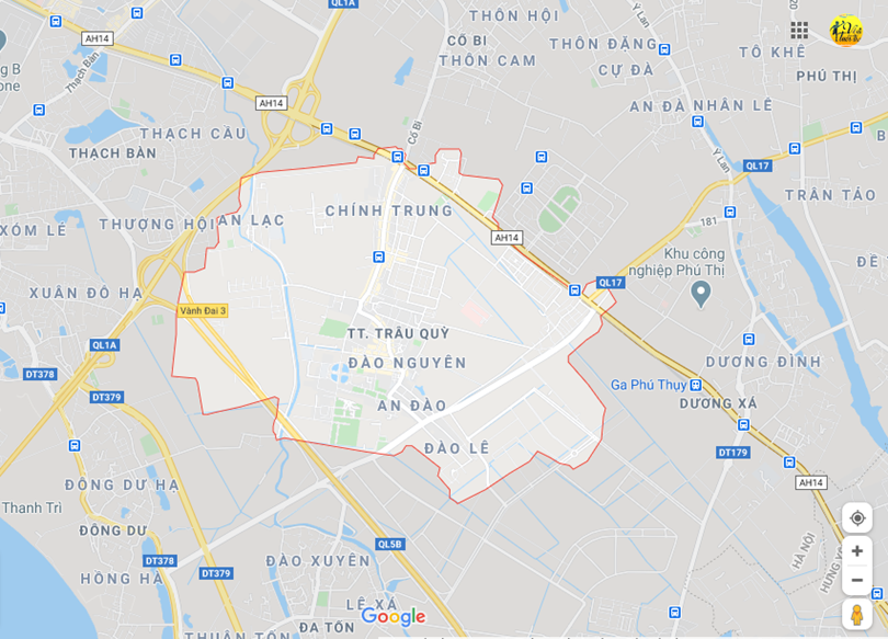 Hình ảnh vị trí địa lý tại Trâu quỳ, Gia lâm, Hà nội