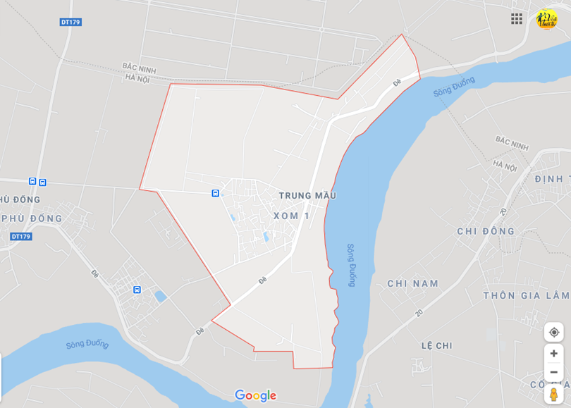 Hình ảnh vị trí địa lý tại Trung mầu, Gia lâm, Hà nội