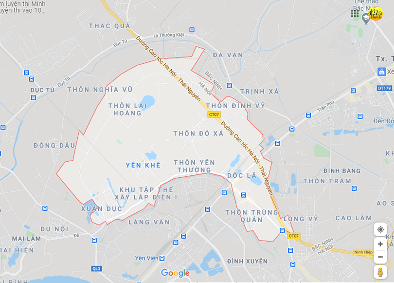 Hình ảnh vị trí địa lý tại Yên thường, Gia lâm, Hà nội 