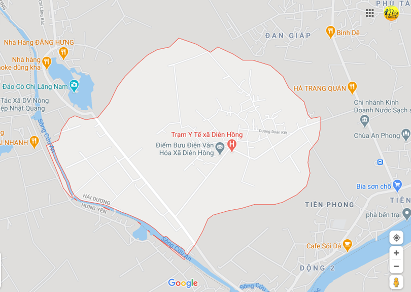 Hình ảnh vị trí địa lý tại Diên hồng, Thanh miện, Hải dương