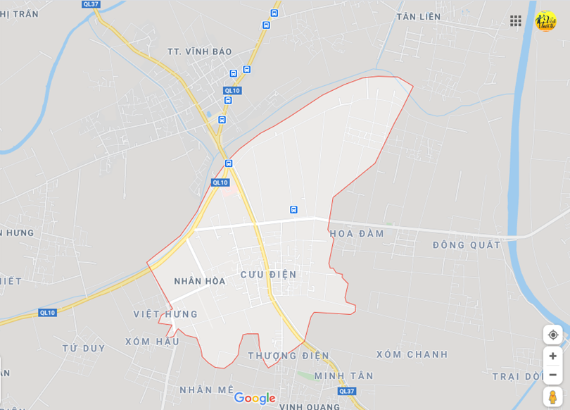 Hình ảnh vị trí địa lý tại Nhân hòa, Vĩnh bảo, Hải phòng