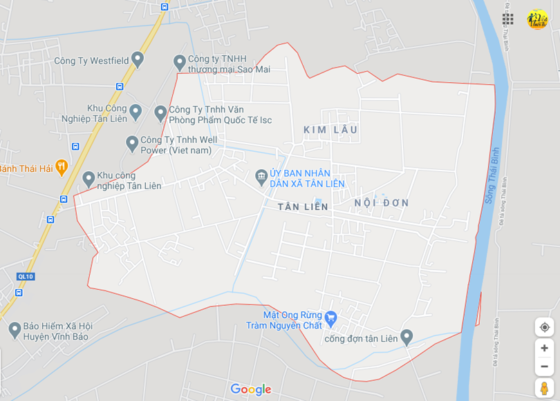 Hình ảnh vị trí địa lý tại Tân liên, Vĩnh bảo, Hải phòng