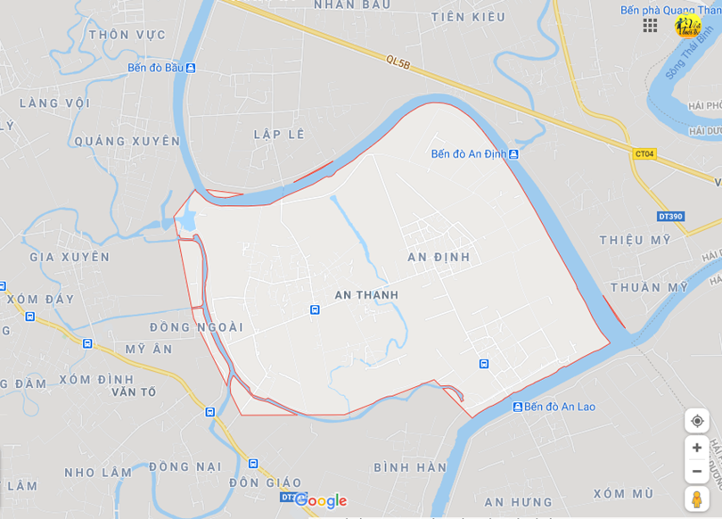 Hình ảnh vị trí địa lý tại An thanh, Tứ kỳ, Hải dương