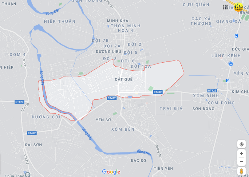 Hình ảnh vị trí địa lý tại Cát quế, Hoài đức, Hà nội