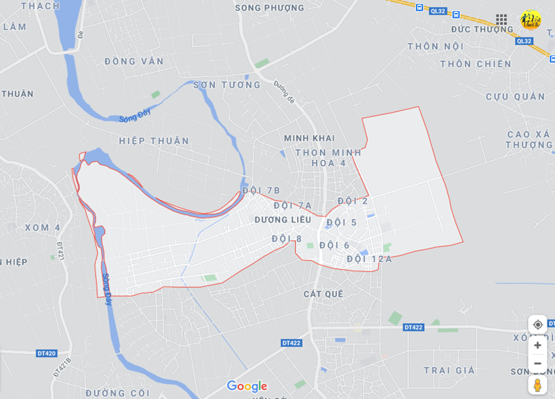 Hình ảnh vị trí địa lý tại Dương liễu, Hoài đức, Hà nội 